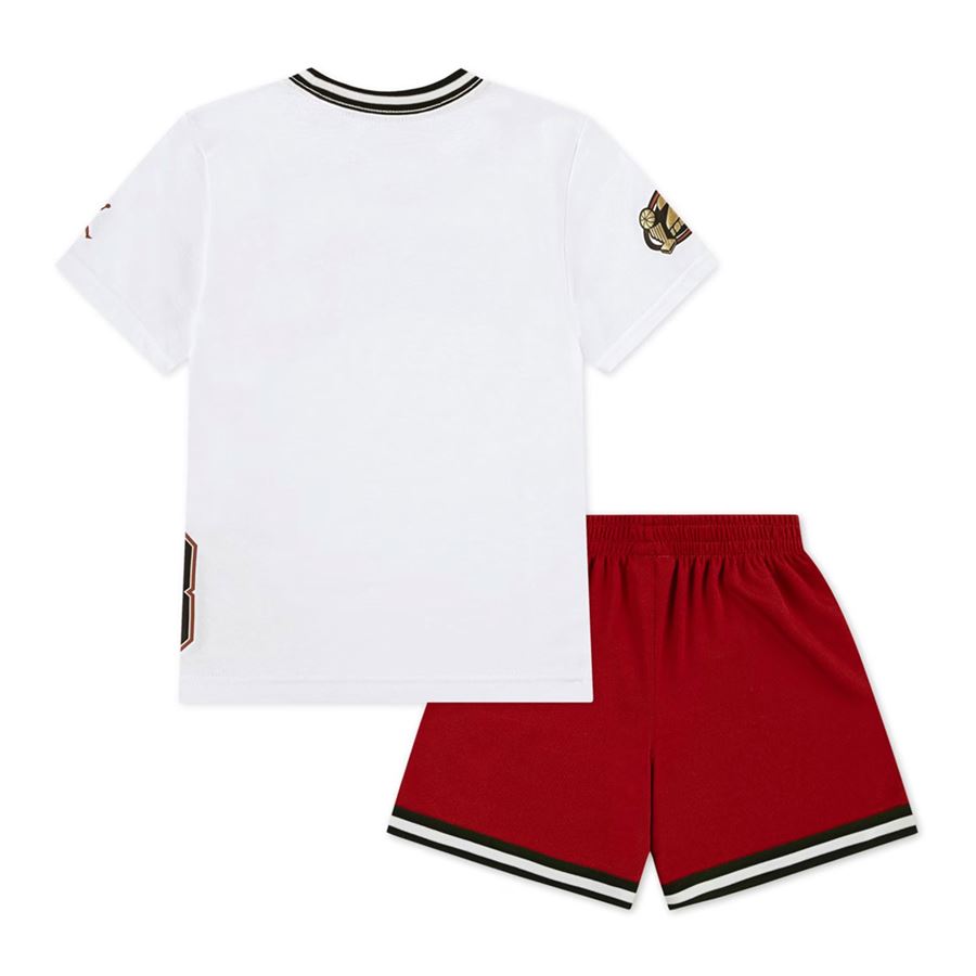 JDB Play-Off Mesh Short Set completo t-shirt e shorts da bambino Jordan | 85D969R78